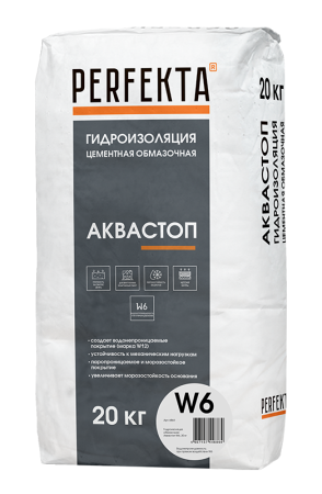 PERFEKTA Гидроизоляция обмазочная Аквастоп W6, 20 кг