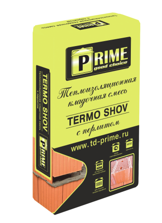 Prime Теплоизоляционный кладочный раствор Termo Shov 8230, 17,5 кг в Екатеринбурге