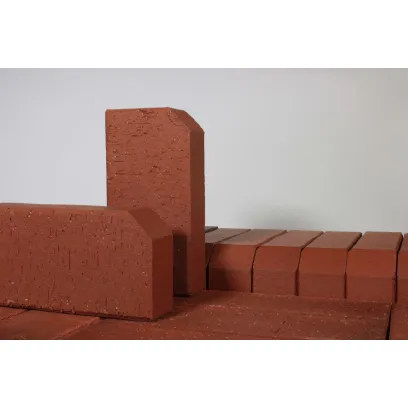 Плитка клинкерная тротуарная ЛСР Лондон красный Бордюр 200*100*50 в Екатеринбурге