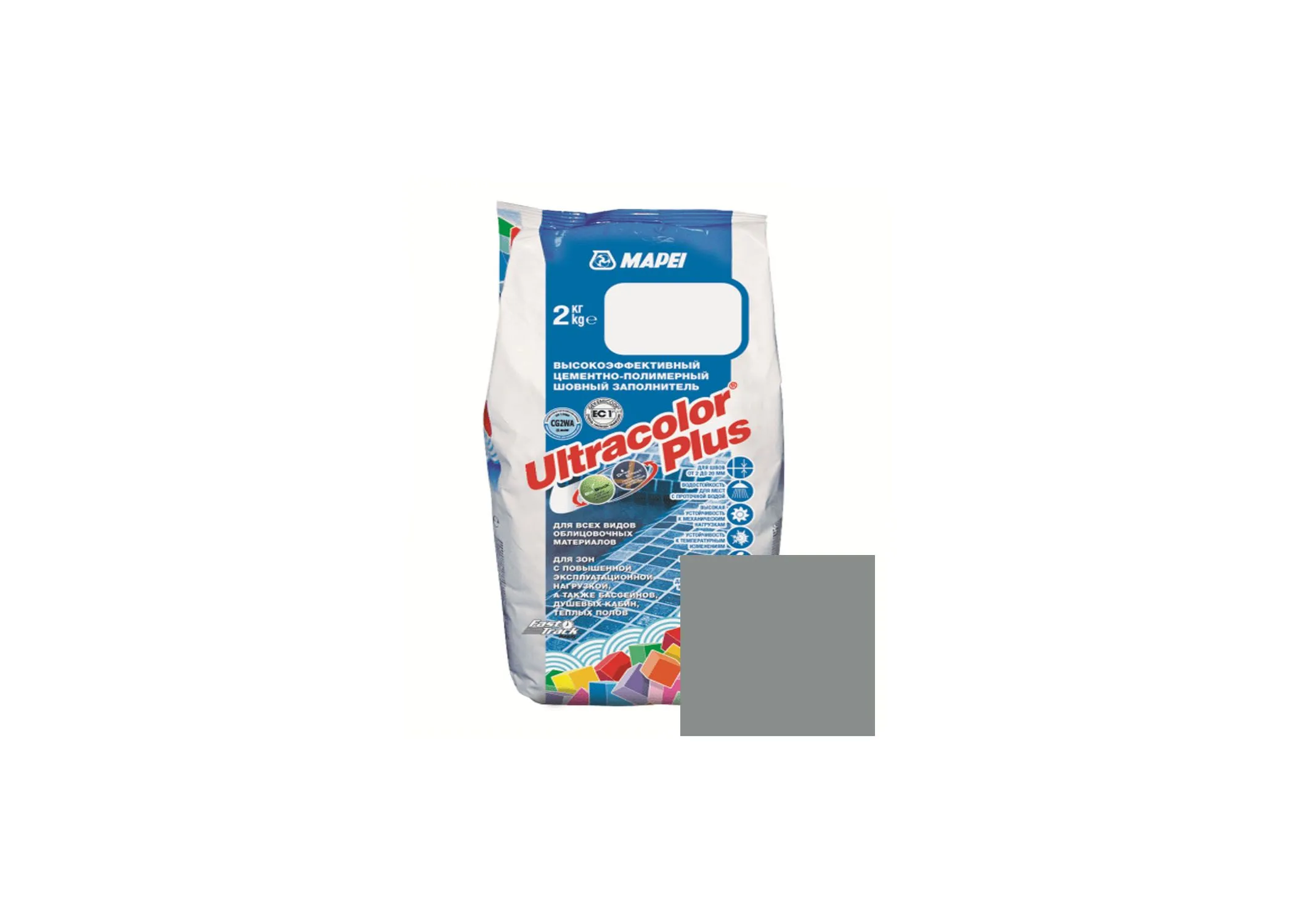 Затирка швов Mapei Ultracolor Plus №112 2кг Серый – купить по низкой цене в Екатеринбурге в интернет-магазине Стройснаб Затирка швов Mapei Ultracolor Plus №112 2кг Серый