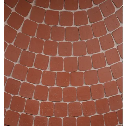 Плитка клинкерная тротуарная ЛСР Эдинбург темно-красный Квадро R (под распил) 100*100*50 в Екатеринбурге