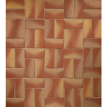 Плитка клинкерная тротуарная ЛСР Канны Золото красный Классик 200*100*50 в Екатеринбурге