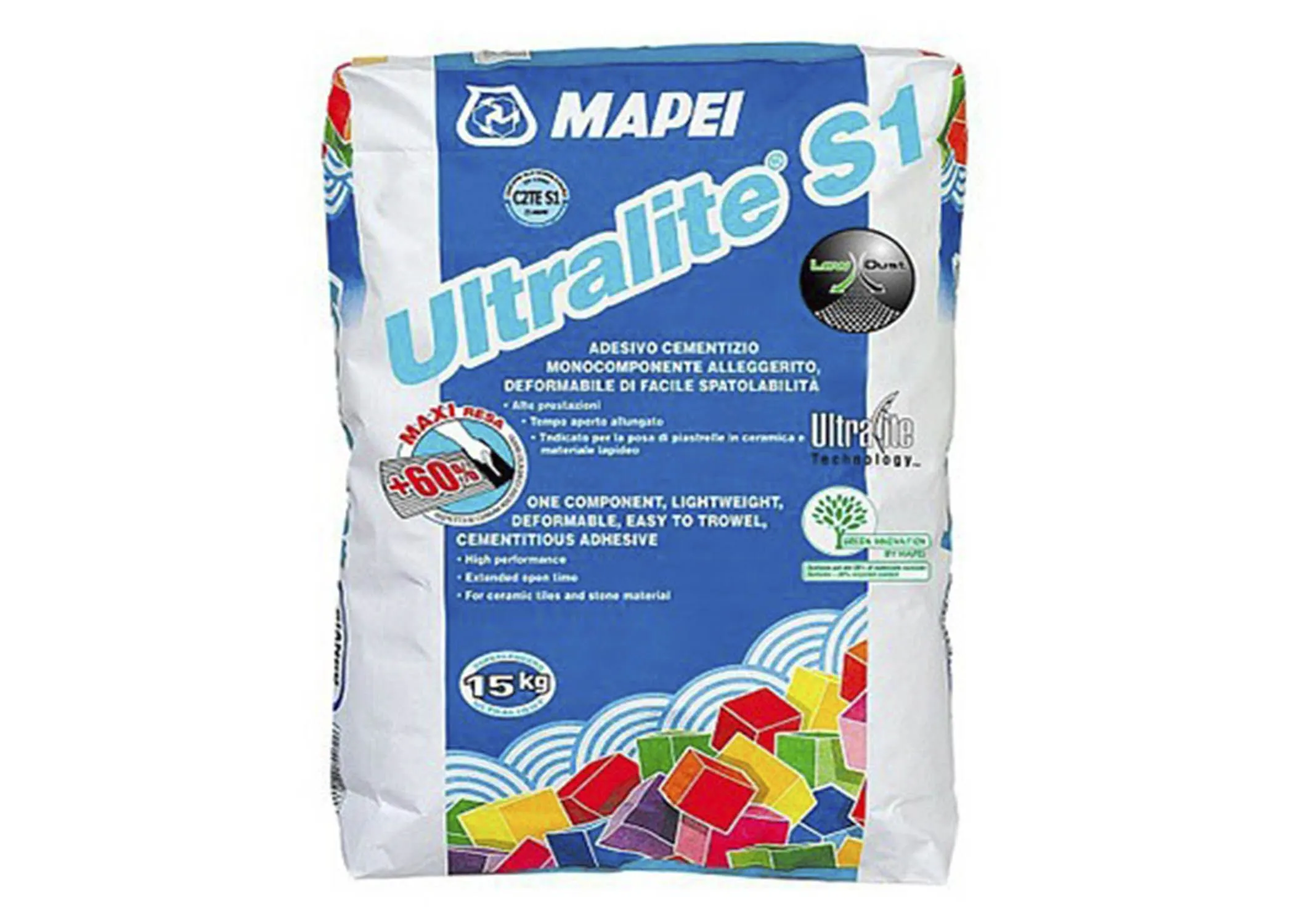 Клей для плитки Mapei Ultralite S1, белый – купить по низкой цене в Екатеринбурге в интернет-магазине Стройснаб Клей для плитки Mapei Ultralite S1, белый