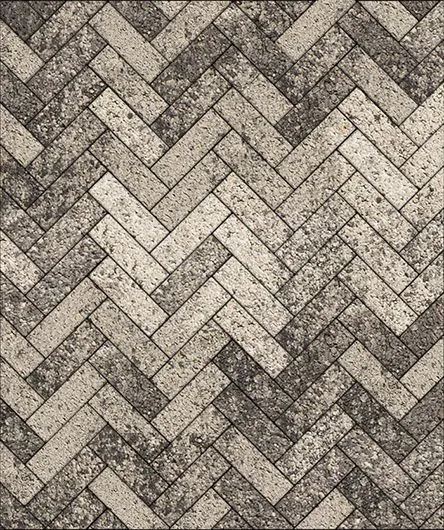 Тротуарная плитка Поревит (Колормикс) гладкий "ПАРКЕТ" Б.4.П.6 (Антрацит)