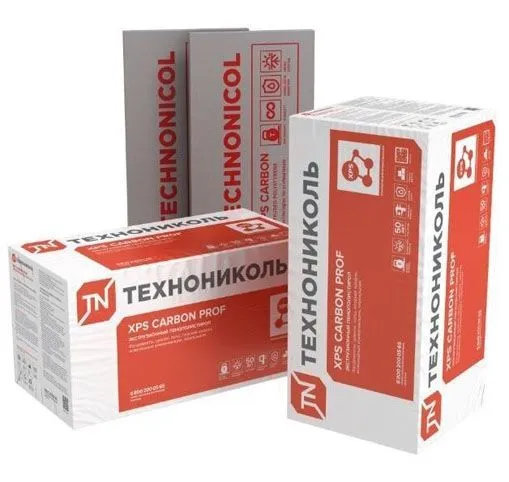 Экструзионный пенополистирол (XPS) ТЕХНОНИКОЛЬ Carbon Prof 1180х580х50 мм, 8 шт