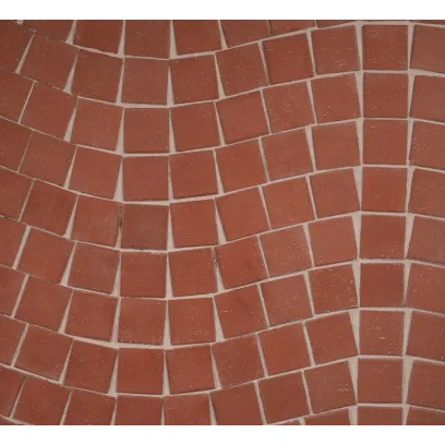 Плитка клинкерная тротуарная ЛСР Эдинбург темно-красный Квадро (под распил) 100*100*50 в Екатеринбурге