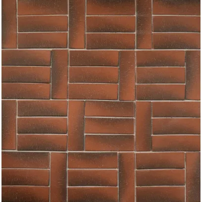 Плитка клинкерная тротуарная ЛСР Оксфорд Умбра красный Лонг 250*80*50 в Екатеринбурге