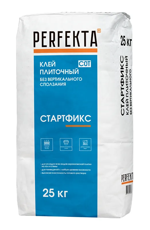 PERFEKTA Клей плиточный Стартфикс, 25 кг – купить по низкой цене в Екатеринбурге в интернет-магазине Стройснаб PERFEKTA Клей плиточный Стартфикс, 25 кг