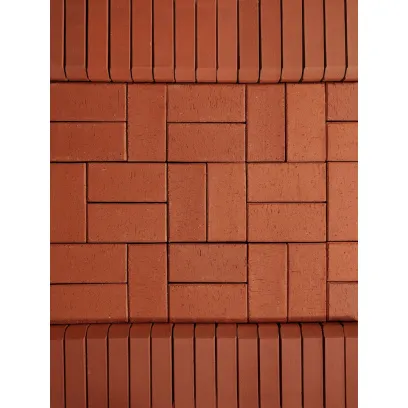 Плитка клинкерная тротуарная ЛСР Лондон красный Бордюр 200*100*50 в Екатеринбурге