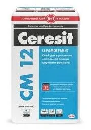 Клей Ceresit CM 12 для керамогранита крупного формата