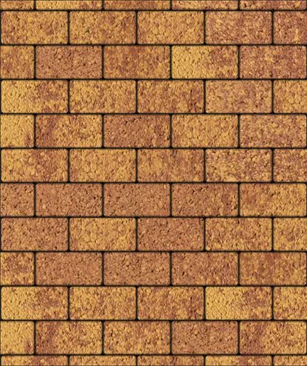 Тротуарная плитка Поревит (Колормикс) гладкий "ПРЯМОУГОЛЬНИК" Б.2.П.8 (Каир)