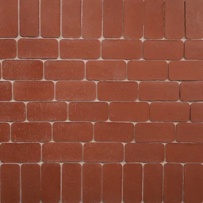 Плитка клинкерная тротуарная ЛСР Эдинбург темно-красный Классик R 200*100*50 в Екатеринбурге