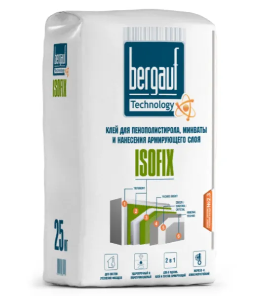 Клей для теплоизоляции Бергауф Isofix для теплоизоляции 25кг – купить по низкой цене в Екатеринбурге в интернет-магазине Стройснаб Клей для теплоизоляции Бергауф Isofix для теплоизоляции 25кг