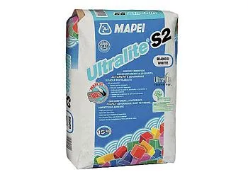Клей для плитки Mapei Ultralite S2, белый – купить по низкой цене в Екатеринбурге в интернет-магазине Стройснаб Клей для плитки Mapei Ultralite S2, белый