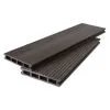 Террасная доска AIWOOD 140*22 брашированная двусторонняя (текстура 3D+3D), Венг 