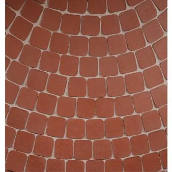 Плитка клинкерная тротуарная ЛСР Эдинбург темно-красный Квадро R (под распил) 100*100*50 в Екатеринбурге
