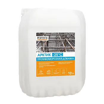 PERFEKTA Противоморозная добавка в строительные растворы и бетон Арктик -25С, 10 л