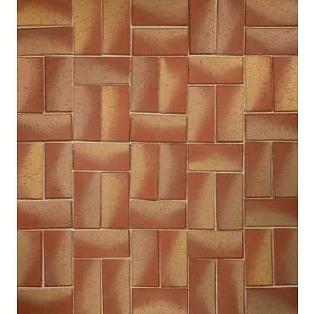 Плитка клинкерная тротуарная ЛСР Канны Золото красный Классик 200*100*50 в Екатеринбурге