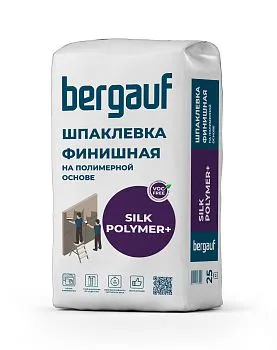 Шпаклевка полимерная Бергауф Silk Polymer+ 25кг – купить по низкой цене в Екатеринбурге в интернет-магазине Стройснаб Шпаклевка полимерная Бергауф Silk Polymer+ 25кг