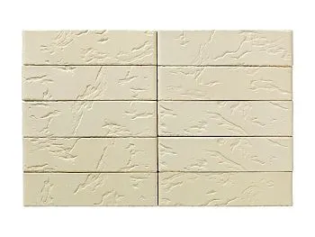 Кирпич керамический лицевой ЖКЗ белый рустик 1 НФ в Екатеринбурге