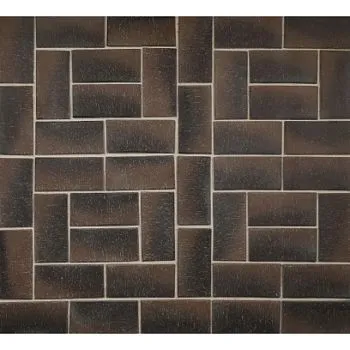 Плитка клинкерная тротуарная ЛСР Гамбург Бордо коричневый Классик 200*100*50 в Екатеринбурге