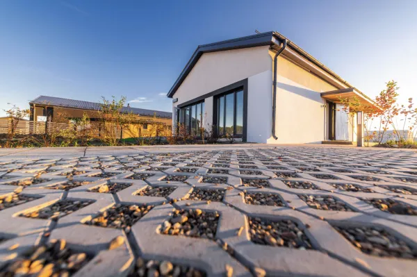 Тротуарная плитка Поревит Стандарт "ГАЗОННАЯ РЕШЕТКА" Б.1.ГР.8 в Екатеринбурге