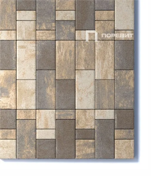 Тротуарная плитка Поревит Колормикс гладкий "УРБАН" Б.2.Фсм.6 (Доломит)