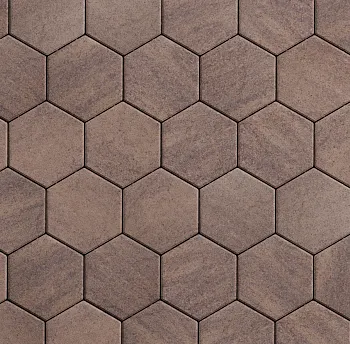 Плитка тротуарная Выбор Соты Б.3.Ш.6 Листопад гладкий 1 поддон = 13,58 м2 в Екатеринбурге