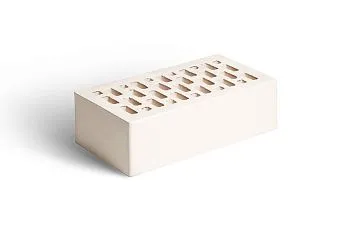 Кирпич клинкерный Магма одинарный Белый топаз гладкий в Екатеринбурге