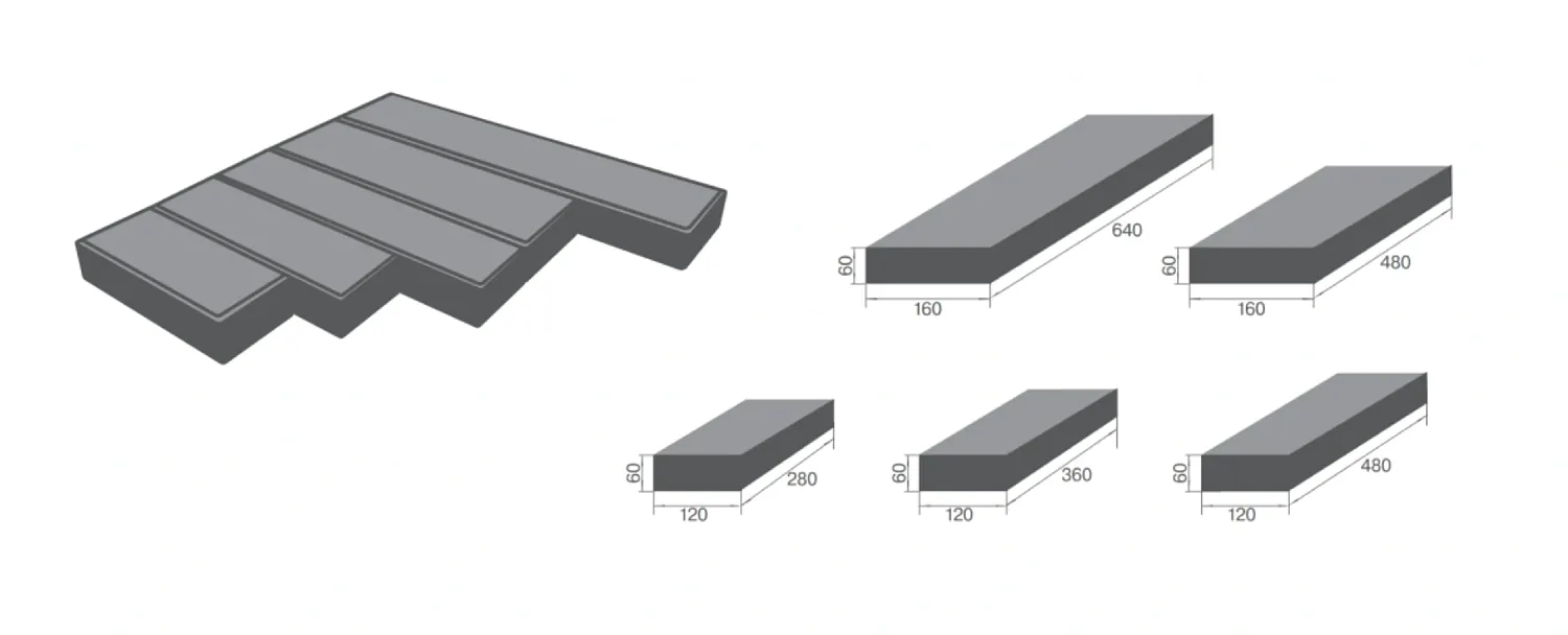 Тротуарная плитка BRAER Домино