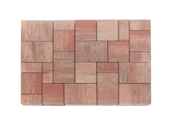 Тротуарная плитка BRAER Мозаика (Фламинго)