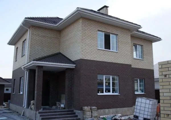 Кирпич силикатный Поревит одинарный лицевой пустотелый коричневый в Екатеринбурге