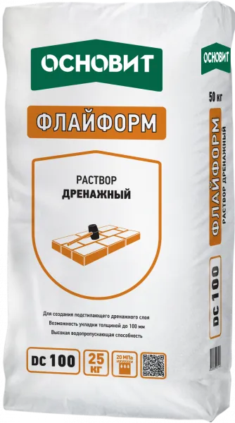 Дренажный раствор ОСНОВИТ ФЛАЙФОРМ DC100, 25 кг – купить по низкой цене в Екатеринбурге в интернет-магазине Стройснаб Дренажный раствор ОСНОВИТ ФЛАЙФОРМ DC100, 25 кг в Екатеринбурге