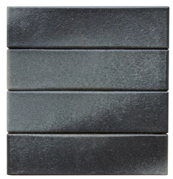 Кирпич клинкерный лицевой ЛСР Берген чёрно-серебристы глянцевый гладкий 0,7 НФ в Екатеринбурге