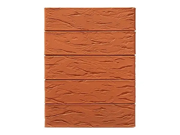 Кирпич керамический лицевой ОСМиБТ красный рустик 1 НФ в Екатеринбурге