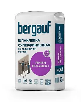 Шпаклевка суперфинишная Bergauf Finish Polymer+, 20 кг – купить по низкой цене в Екатеринбурге в интернет-магазине Стройснаб Шпаклевка суперфинишная Bergauf Finish Polymer+, 20 кг