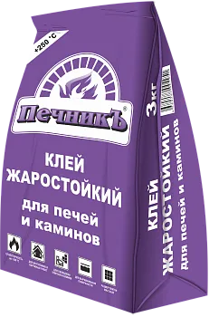 Клей жаростойкий для печей и каминов Печникъ, 3кг