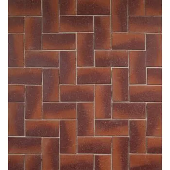 Плитка клинкерная тротуарная ЛСР Манчестер Бордо красный Классик 200*100*50 в Екатеринбурге