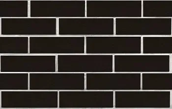 Кирпич клинкерный лицевой ЛСР Рейкьявик чёрный глянцевый гладкий 0,7 НФ в Екатеринбурге