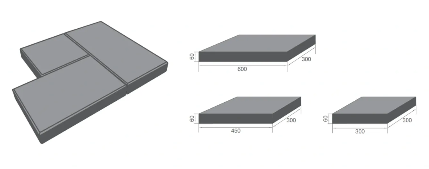 Тротуарная плитка BRAER Триада