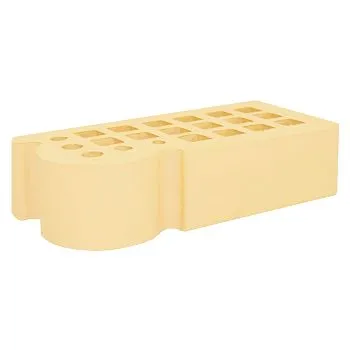 Кирпич керамический лицевой ЖКЗ соломенный гладкий КФ-3 фигурный 1 НФ в Екатеринбурге