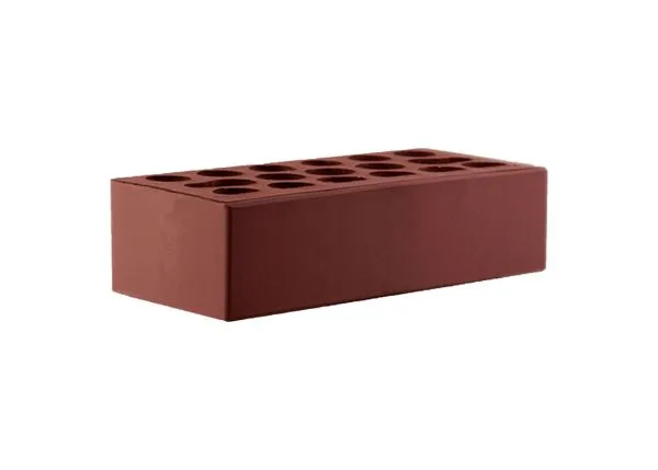 Кирпич керамический Керма одинарный Бордо тёмный гладкий  в Екатеринбурге