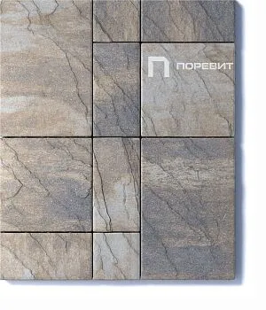 Тротуарная плитка Поревит Колормикс гранит "ПЕТРА" Б.11.Фсм.6 в Екатеринбурге