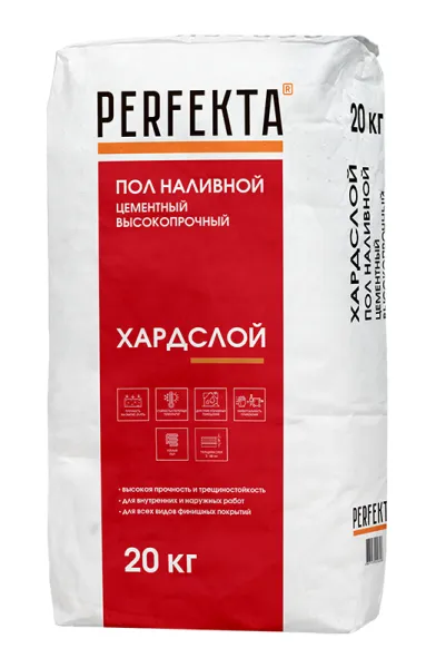 PERFEKTA Пол наливной цементный высокопрочный Хардслой, 20 кг – купить по низкой цене в Екатеринбурге в интернет-магазине Стройснаб PERFEKTA Пол наливной цементный высокопрочный Хардслой, 20 кг