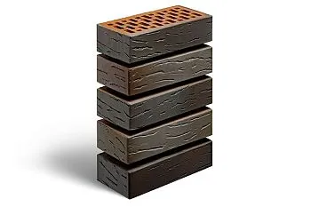 Кирпич керамический Магма одинарный Флеш Графит Антик в Екатеринбурге