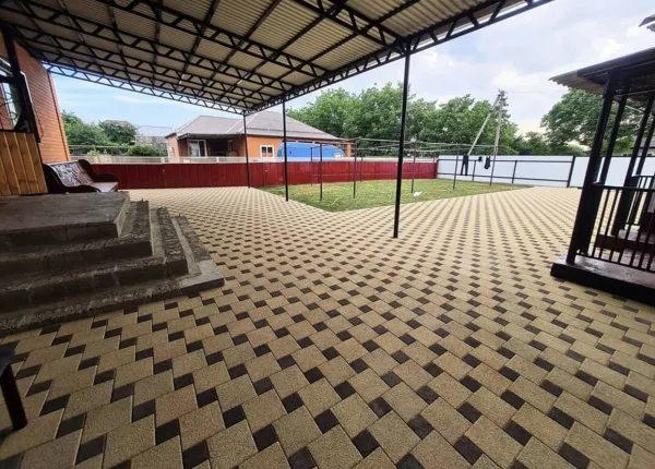 Тротуарная плитка Поревит Колормикс гладкий "КВАДРАТ" Б.1.К.6 в Екатеринбурге