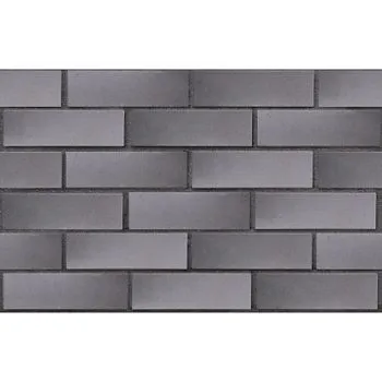 Кирпич клинкерный лицевой ЛСР Харстад серый с серебром гладкий 0,7 НФ в Екатеринбурге