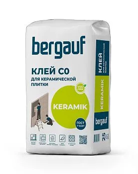 Клей для керамической плитки Bergauf Keramik, 25кг – купить по низкой цене в Екатеринбурге в интернет-магазине Стройснаб Клей для керамической плитки Bergauf Keramik, 25кг