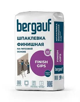 Шпаклевка гипсовая Бергауф Finish Gips 18кг – купить по низкой цене в Екатеринбурге в интернет-магазине Стройснаб Шпаклевка гипсовая Бергауф Finish Gips 18кг