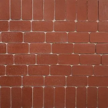 Плитка клинкерная тротуарная ЛСР Эдинбург темно-красный Классик R 200*100*50 в Екатеринбурге
